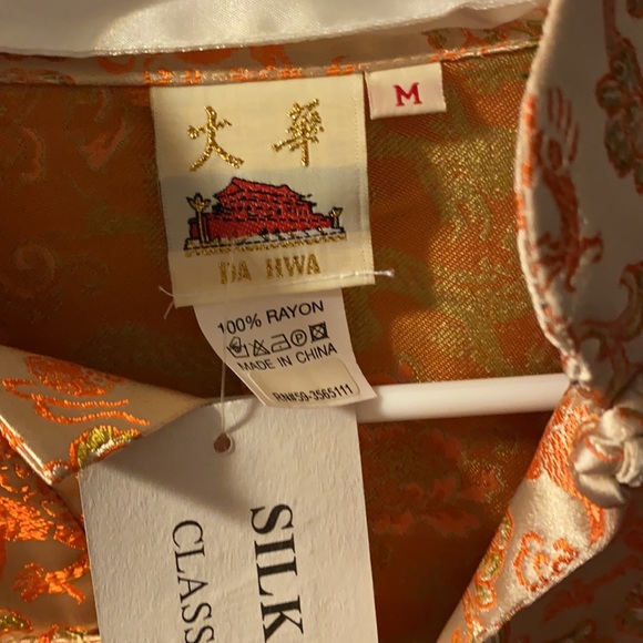 Silk Asian beautiful SHACKET, shirt/light jacket - Picture 2 of 11